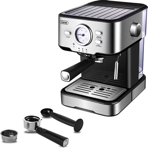 Gevi Espresso Machines 15 Bar with Adjustable Milk Frother Wand Expresso Coffee Machine for Cappuccino, Latte, Mocha, Machiato, 1. . How to use gevi espresso machine
